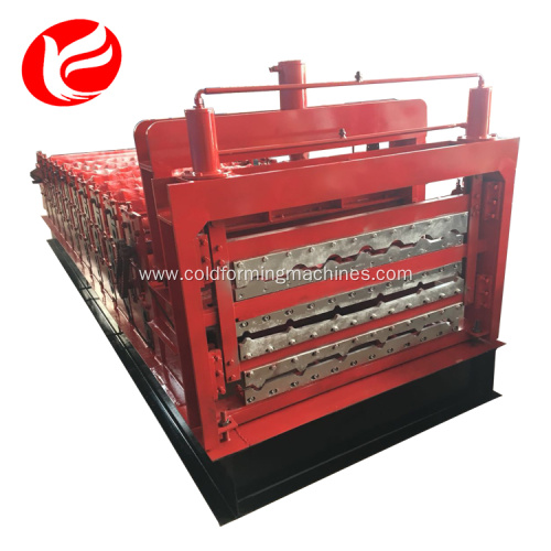 Three Layer type trapezoid Tiles roll Forming Machine